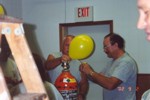 Larry & Jerry inflating balloons