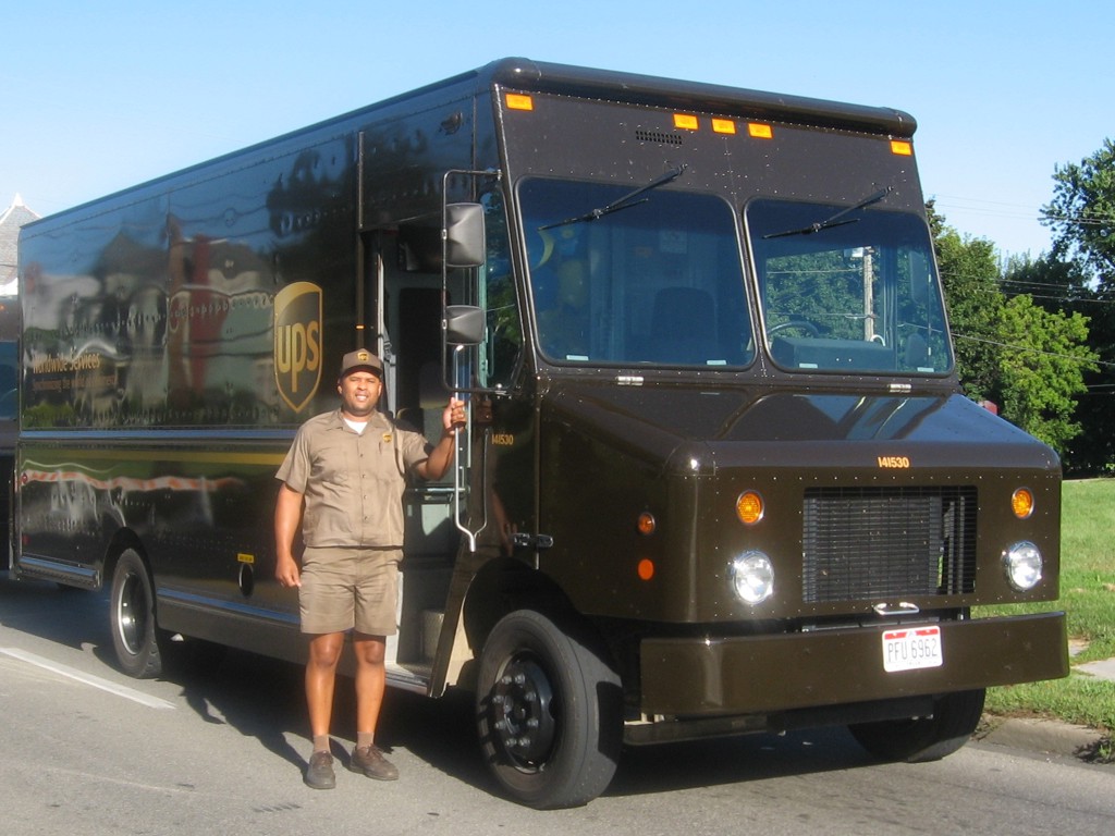 UPS Package Car Driver Victor Mack